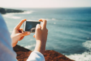 Handyfoto am Strand