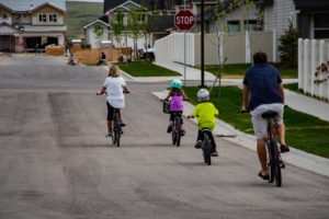 Fahrradtour mit der Familie