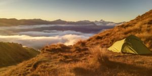 Zelt mit 5000mm Wassersäule beim Camping