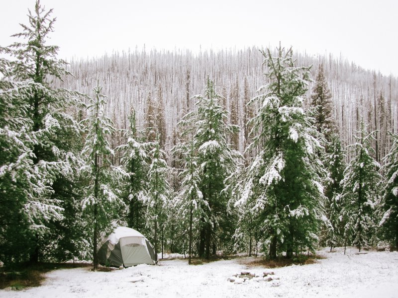 6 Personen Zelt im Winter