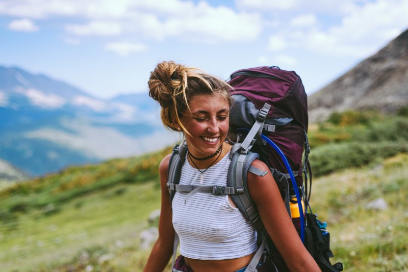 Wanderrucksack Damen für mehrtägige Wandertour