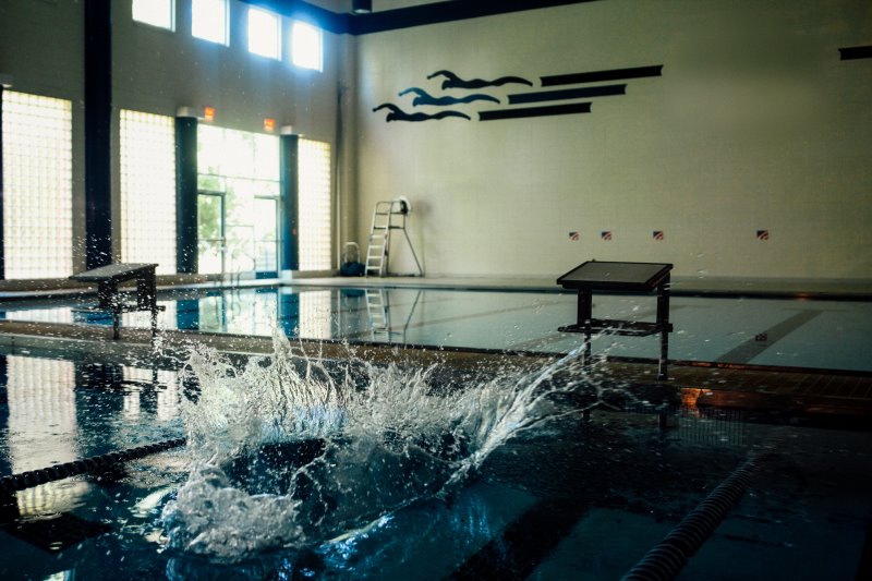 Schwimmbecken für ein Aquabike