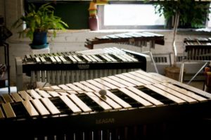 Mehrere Vibraphone ausgestellt