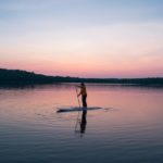 SUP Tour in der Dämmerung