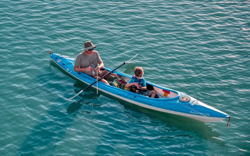 Paddelboot auf dem Wasser