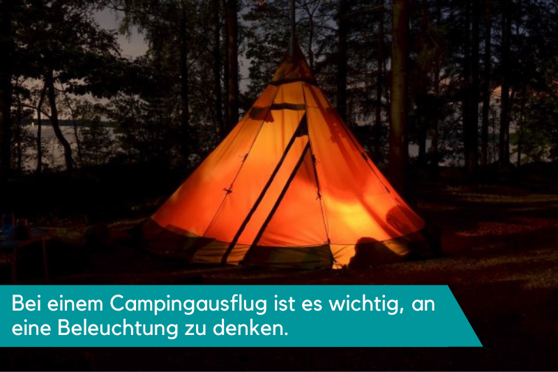 Leuchtendes Camping Tipi Zelt