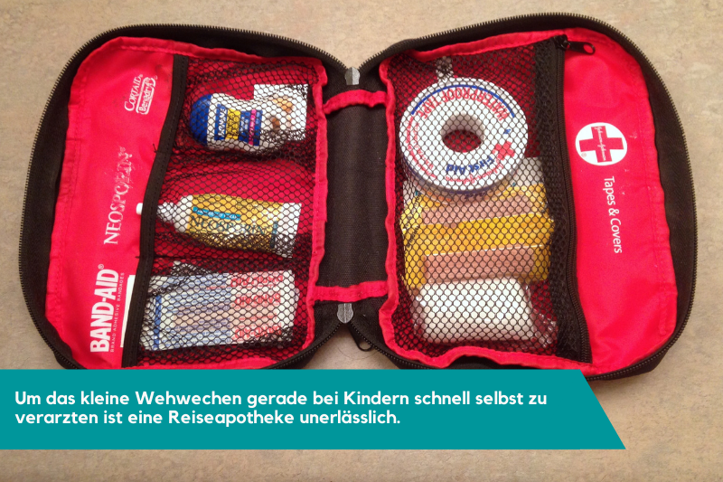 Die ultimative Packliste bei reisen mit dem Kind - Reiseapotheke