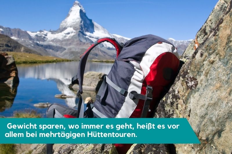 Wanderrucksack vor Matterhorn