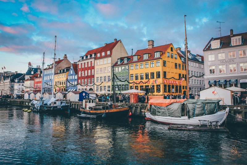 Nyhavn in Kopenhagen, Dänemark