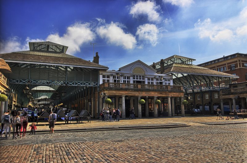 Die Markthallen des Covent Gardens.