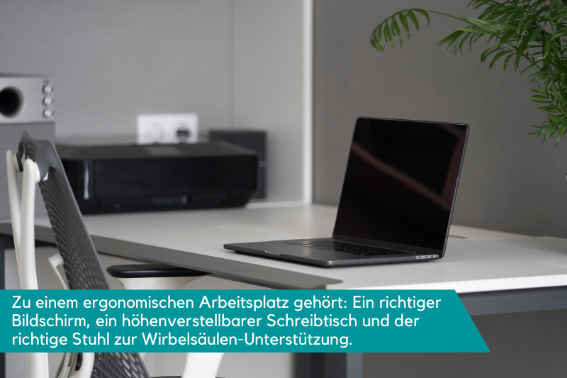 Ein ergonomischer Arbeitsplatz ist für die work-life-balance wichtig