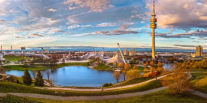 Der Anblick auf den Olympiapark.