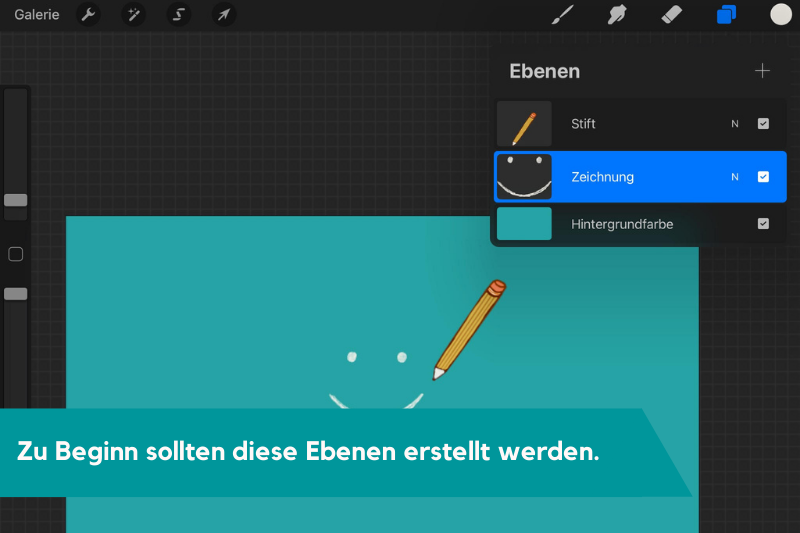 Procreate Ebenen Erstellung