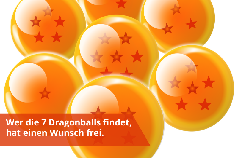 Die 7 Dragonballs.