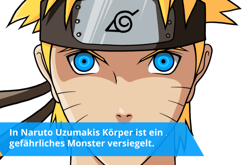 Naruto Uzumaki ein blonder Ninja ist zu sehen. 