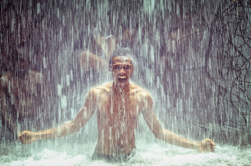 Kaltes Wasser gegen Müdigkeit