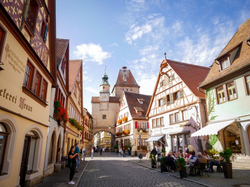 Eine schoene Stadt in Sueddeutschland