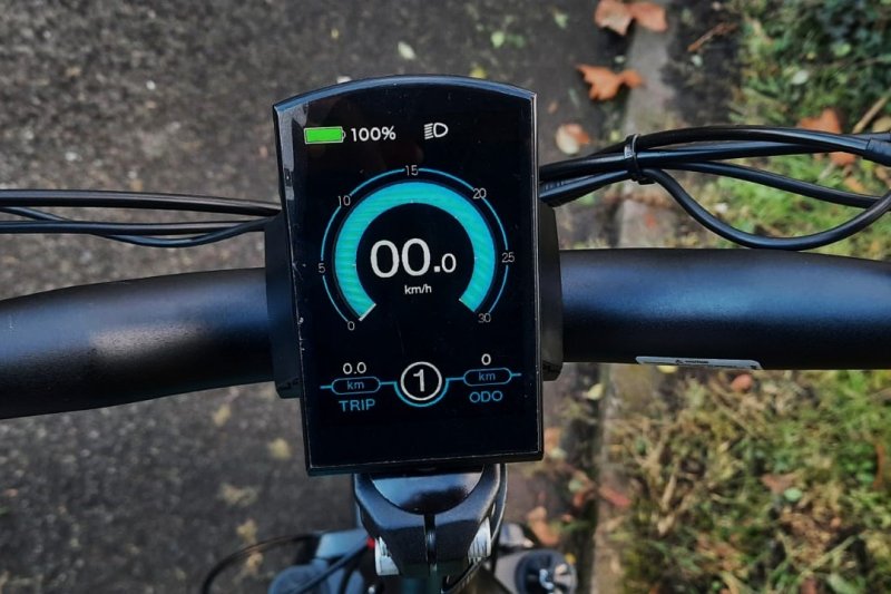 Das LCD-Display des E-Bikes von JOBOBIKE.