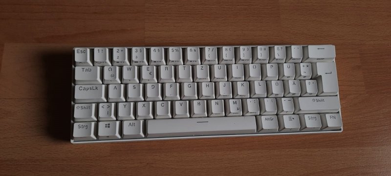 Die Tastatur in der Vollansicht.