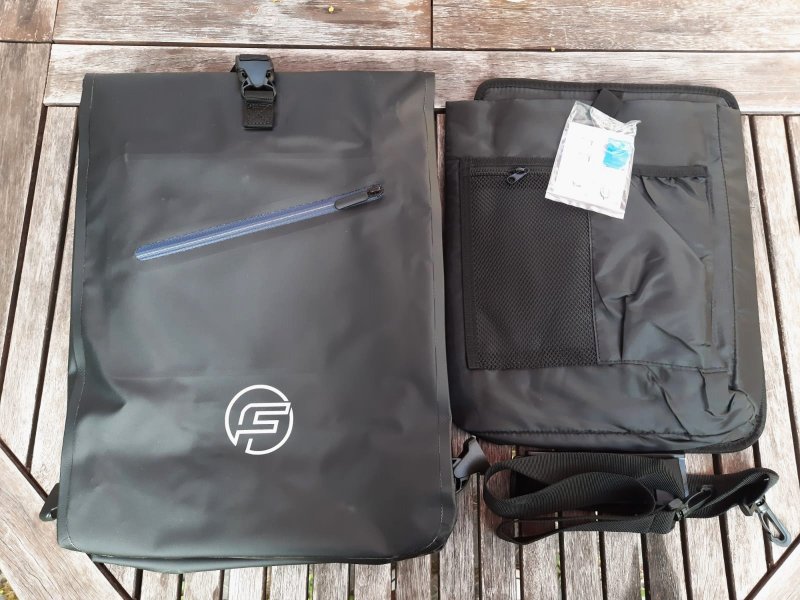 Der Lieferumfang der Urban Explorer 3-in-1 Tasche von Forrider.